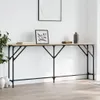 vidaXL Konzolový stôl Sonoma dub 180x23x75 cm materiál na Náhľad obrázku produktu 2