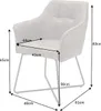 Exklusiver Design Stuhl LOFT Microfaser vintage taupe mit Produktbild-Vorschau 7