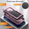 Handyhülle für iPhone 13 Pro Max Hybrid Dreilagige Produktbild-Vorschau 3