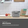 Opbergmand antraciet, 12,0 liter - 44x30x17 cm - set van 4 Productafbeelding-voorbeeld 7