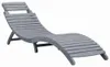 Silla de jardín gris de madera maciza de acacia (vidaXL) Vista previa de la imagen del producto 7