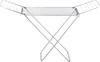 A silver aluminum drying rack is shown against a white background. Produktbild-Vorschau