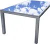 Großer Gartentisch Ausziehtisch Glas/Aluminium grau Produktbild-Vorschau 4