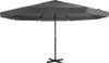vidaXL Sonnenschirm mit Aluminium-Mast 500 cm Anthrazit Produktbild-Vorschau 7