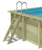 Piscina in legno AQUA 8.5 x 4.35 - H.1.45 m, azzurro Anteprima dell’immagine prodotto 10