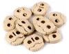 10 Kordelstopper mit zwei Löchern 20x20mm, Durchzug 5mm - Produktbild-Vorschau 1