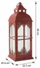 EstiloHome Große Metall-Laterne 56 cm – Rustikale Produktbild-Vorschau 3