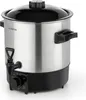 A stainless steel electric kettle with a black lid and base, shown on a white background. Produktbild-Vorschau