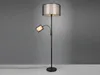 Stojací lampa Trio Burton E27/E14 dvojitá ⌀45cm černá matná Náhled obrázku produktu 3