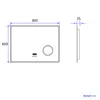 Heilmetz LED Badspiegel Wandspiegel 80 x 60 cm Bluetooth Produktbild-Vorschau 8