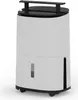 A white and black dehumidifier with a transparent water level indicator. Produktbild-Vorschau
