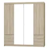 AX LIVING Armoire avec miroir chene Sonoma Storicos 4P6T Voir les images du produit 1