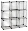 Scaffale a incastro Relaxdays in rete metallica, 9 Anteprima dell’immagine prodotto 10