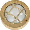 Außenleuchte Wand IP64 G9 Ø 14 cm Glas Messing massiv Produktbild-Vorschau 1