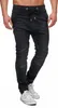 Tazzio Jeans da uomo Regular Fit in stile biker jogger Anteprima dell’immagine prodotto 2