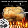 2 Stück BBQ Fleischklammer für Drehspieß Edelstahl Produktbild-Vorschau 4