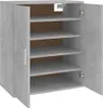 vidaXL Schuhschrank Betongrau 60x35x70 cm Holzwerkstoff Produktbild-Vorschau 13