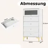 GOPLUS Kommode mit 4 Schubladen, Aufbewahrungsschrank mit Produktbild-Vorschau 7