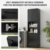 Hochschrank 190cm, freistehender Badschrank, 4 Türen, 2 Produktbild-Vorschau 2