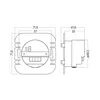 Downlight LED rotondo bianco per scale e gradini – Lampada Anteprima dell’immagine prodotto 5