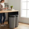Abfalleimer 2x25 Liter Duo Bin - Farbe: grau mit schwarzem Produktbild-Vorschau 15