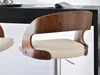 Verstellbarer Barhocker ZUWENA – Walnuss/Creme/Chrom Produktbild-Vorschau 12