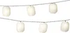 LED Solar Lichterkette Lampions 4,5m Nylon Weiß / Warmweiß Produktbild-Vorschau 1
