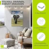 ARTland Wandbild Alu für Innen & Outdoor Elefant Größe: Produktbild-Vorschau 3