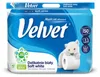Velvet Papier Toaletowy Delikatny Biały 3-warstwowy 12 Podgląd zdjęcia produktu 1
