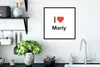 MuchoWow® Gerahmtes Poster Ich liebe - Marly - Mädchen Produktbild-Vorschau 4