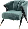 Casa Padrino Designer Sessel Ägäisches Grün / Schwarz / Produktbild-Vorschau 1