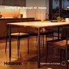 HOLZBRINK Pieds de table 72 cm en métal bleu gris Ø42,4 mm Voir les images du produit 2