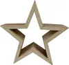 Deko Holzstern 17cm Natur Weihnachtsstern Fensterdeko Produktbild-Vorschau 2
