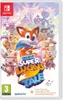 The cover art for the Nintendo Switch game 'New Super Lucky's Tale', featuring the main character, Lucky the fox, surrounded by other characters and elements from the game. Produktbild-Vorschau