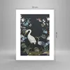 Poster - Poster ohne Rahmen - Asiatisch Reiher Blumen - Produktbild-Vorschau 4