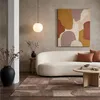Tapiso Kurzflorteppich RELIEVO 3D abstrakt taupe Wohnzimmer Produktbild-Vorschau 3