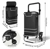 XMTECH boodschappenwagen met 56 liter tas, aluminium frame, Productafbeelding-voorbeeld 2