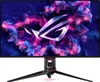 A gaming monitor displaying a vibrant, abstract wallpaper with the ROG logo. Náhled obrázku produktu