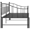 vidaXL Ausziehsofa Bettgestell Schwarz Metall 90x200 cm - Produktbild-Vorschau 9