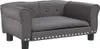 vidaXL Pelíšek pro psy šedý 70x45x30 cm Imitace kůže Náhled obrázku produktu 1