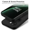 A black phone case is shown with a phone inside, highlighting camera and screen protection features. Náhled obrázku produktu