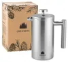 French Press 0,6 L Edelstahl | Kaffeebereiter Kaffeepresse Produktbild-Vorschau 8