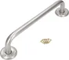 A silver grab bar with mounting screws on a white background. Anteprima dell’immagine prodotto