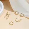 Creolen Ohrringe Set Damen Gold Silber 925 Hypoallergen 3er Produktbild-Vorschau 6