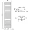 Mexen Ares Grzejnik Elektryczny Antracyt 900W 1800x500 mm Podgląd zdjęcia produktu 6