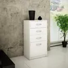 Commode 4 tiroirs finition mate, commode 45cm de large Voir les images du produit 1
