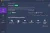 Screenshot of Avast Premium Security software interface, showing the Firewall protection settings. Produktbild-Vorschau