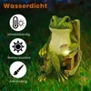 Gartenleuchte, Solarleuchte, Frosch Figuren Draußen Deko, Produktbild-Vorschau 3