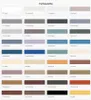 A grid of color swatches with German text labels, representing a color palette. Produktbild-Vorschau