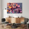 Leinwandbild Glasblumen in Pastellfarben 120x80 Feeby Bunt Produktbild-Vorschau 2